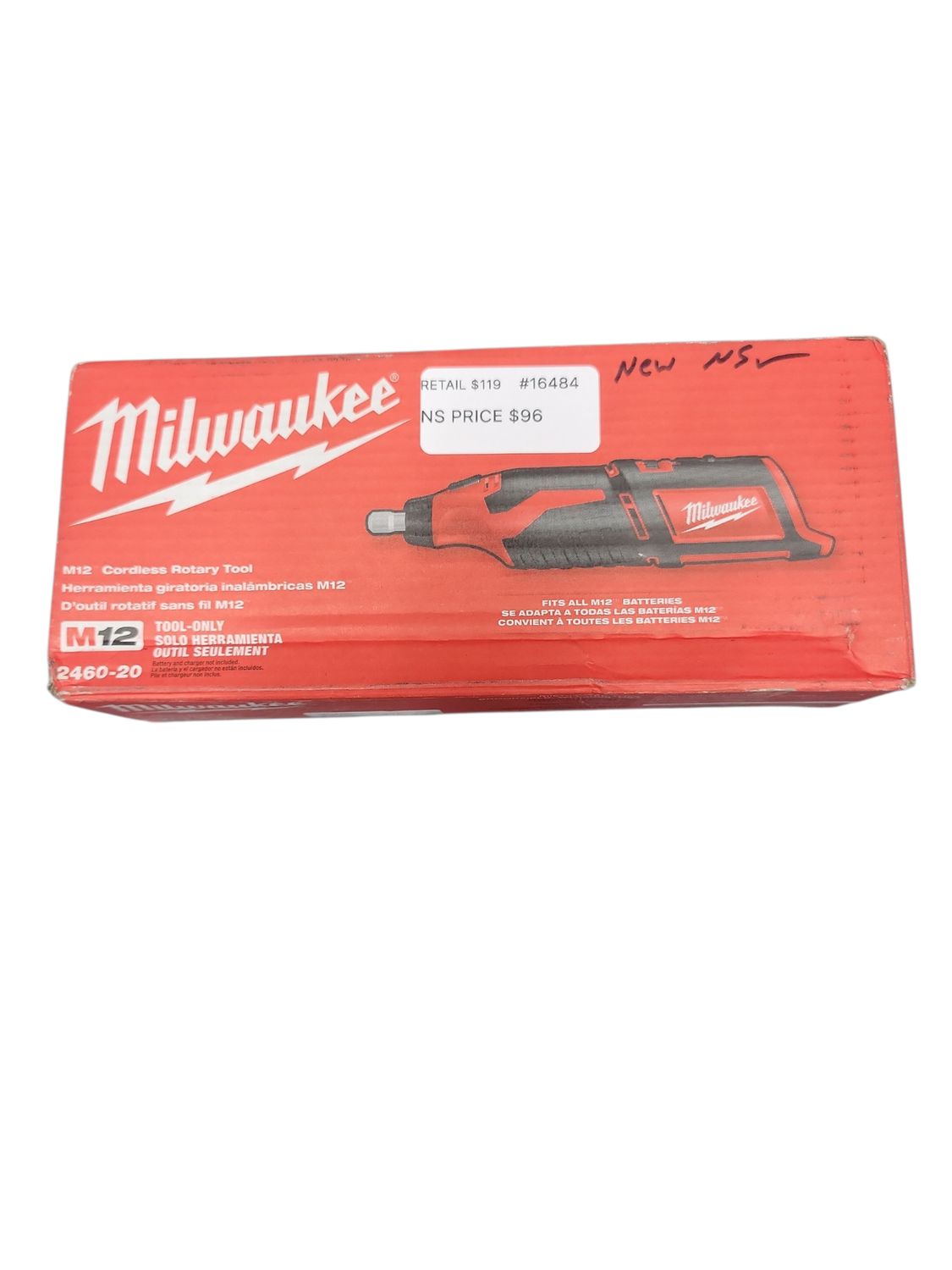 Milwaukee M12 12V Lithium-Ion Cordless Rotary Tool (Tool-Only) 2460-20  .