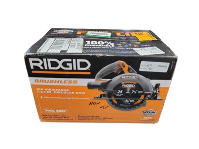 RIDGID 18V Brushless Cordless 7-1/4 in. Circular Saw (Tool Only) R8657B