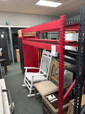 Husky 4-Shelf Metal Industrial Duty Freestanding Garage Storage Shelving Unit in Red (77 in. W x 72 in. H x 24 in. D) N2W772472W4R .