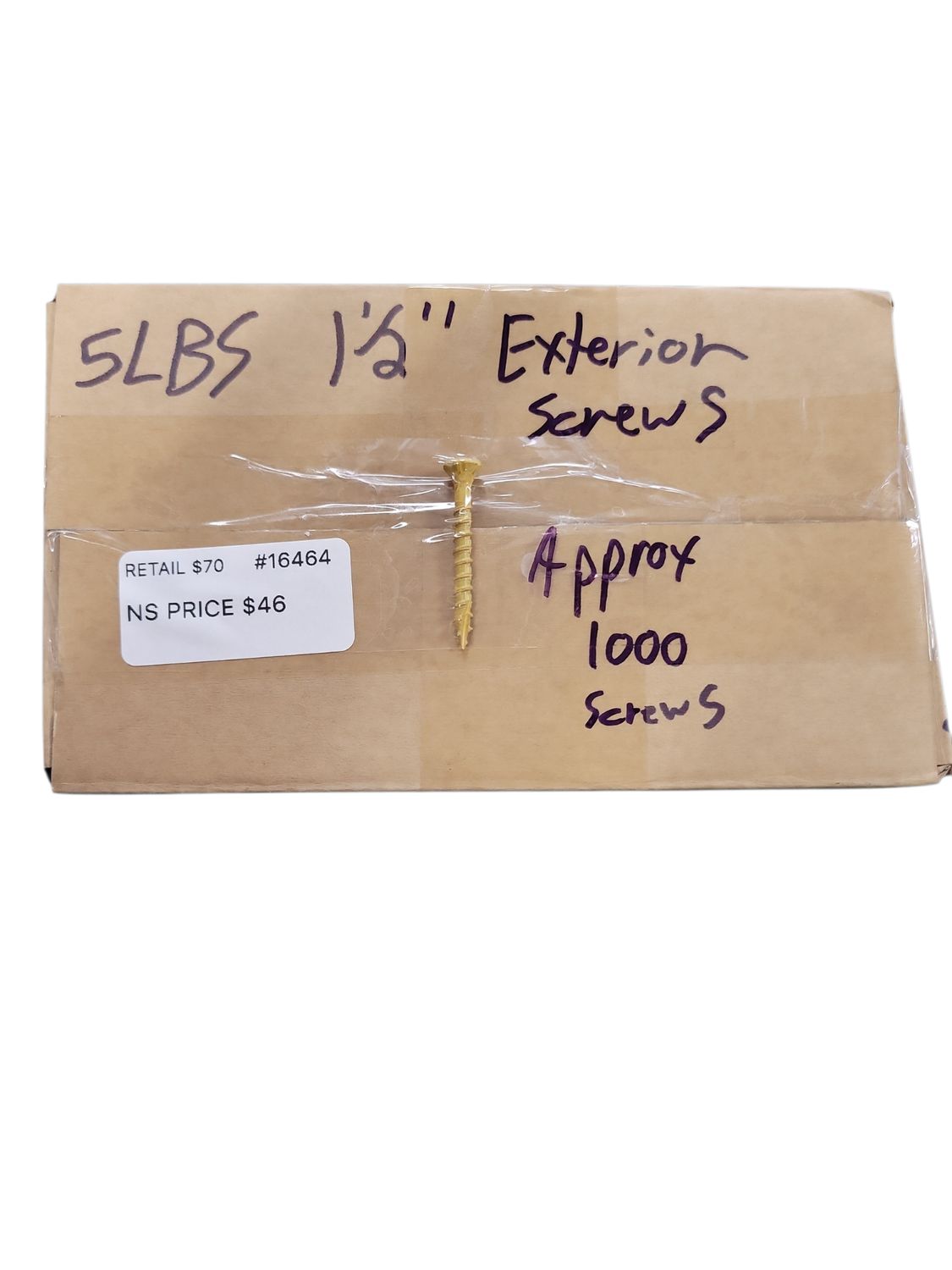 Exterior Screws Approx 1000 Screws