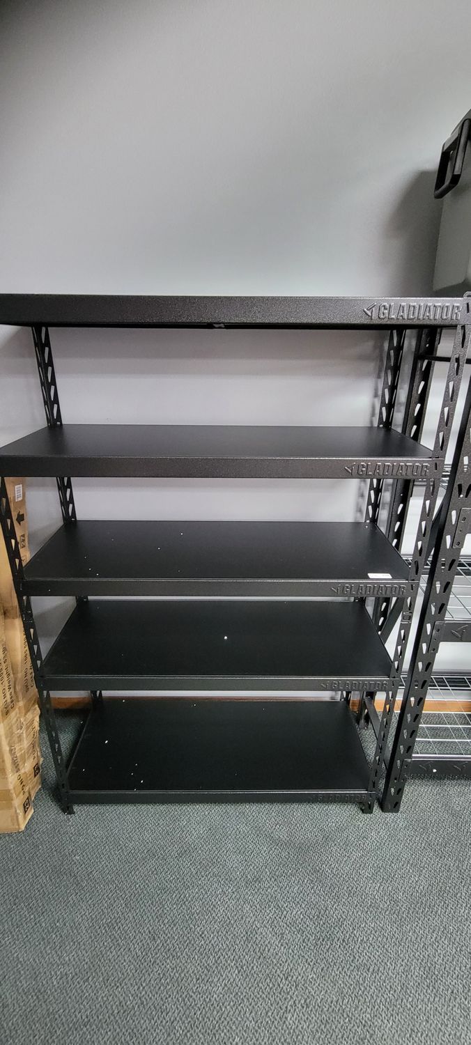 Gladiator 5-Tier Steel Garage Storage Shelving Unit with EZ Connect (48 in. W x 72 in. H x 18 in. D) GARK485TGG .
