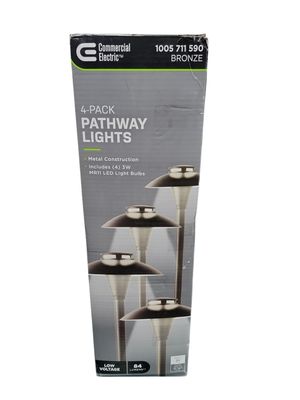 Commercial Electric Jasper Low Voltage Bronze Outdoor Landscape Path Light (4-Pack) KIO1501A-4PK