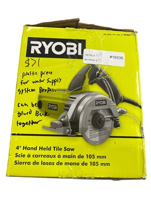 RYOBI 12 -Amps 4 in. Blade Corded Wet Tile Saw TC401 BROKEN PIECE