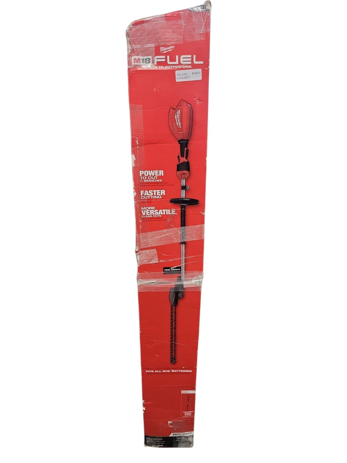 Milwaukee M18 FUEL 18V 24 in. Brushless Cordless Battery Powered Pole Articulating Hedge Trimmer (Tool-Only) 3012-20