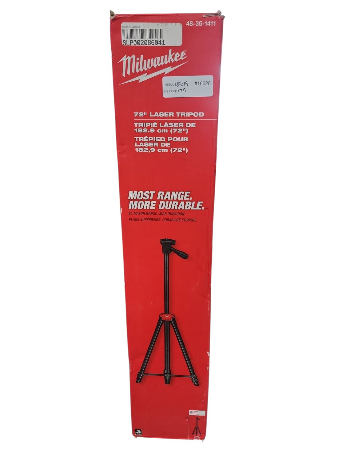 Milwaukee 72 in. Adjustable Laser Level Tripod 48-35-1411