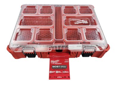 Milwaukee PACKOUT 11-Compartment Impact Resistant Portable Small Parts Organizer 48-22-8430  .