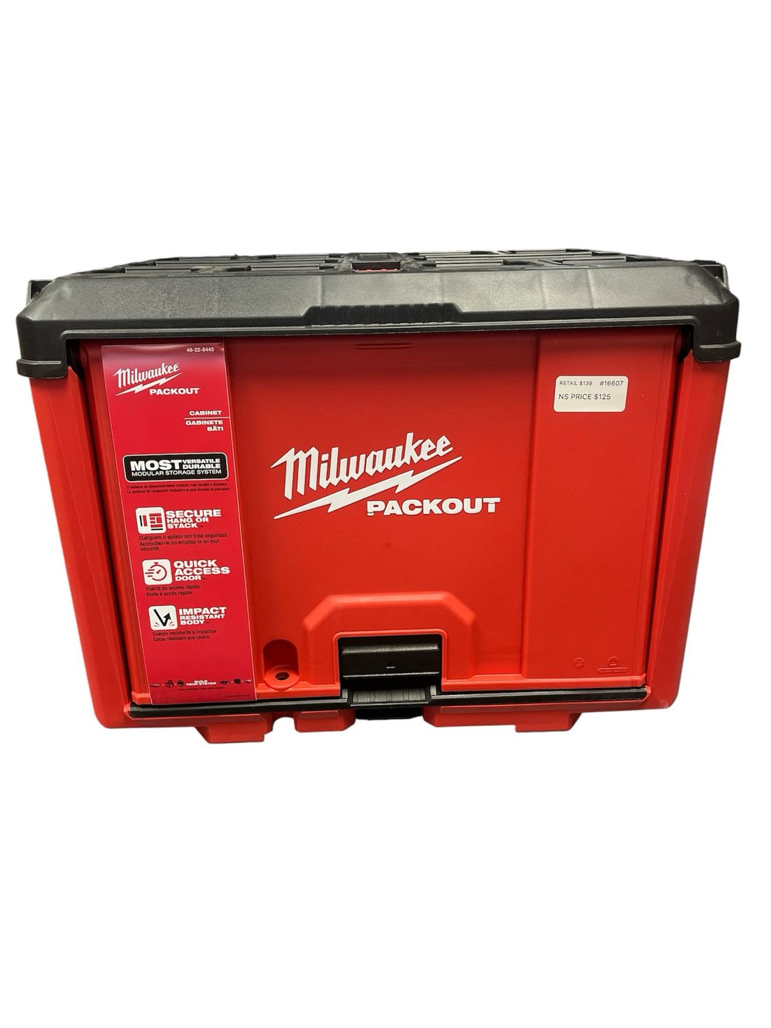 Milwaukee Packout 19.5 in. W x 14.7 in. H x 14.5 in. D Cabinet in Red (1-Piece) 48-22-8445 .