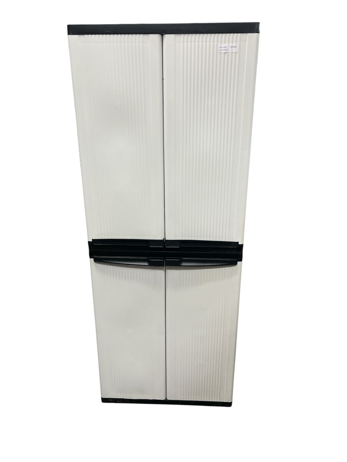 HDX Premium One 35 in. W x 71.7 in. x 18.5 in. D 4-Shelf Resin Freestanding Cabinet in Grey 259916