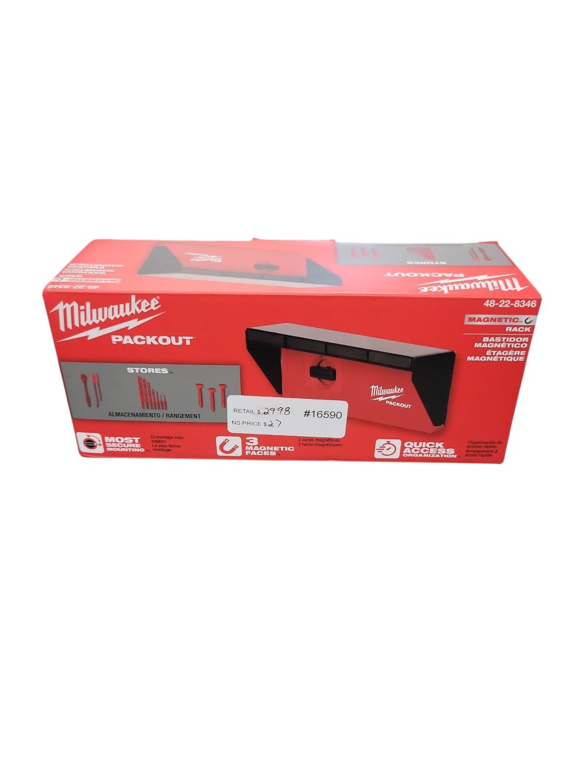 Milwaukee PACKOUT Magnetic Rack Tool Holder 48-22-8346