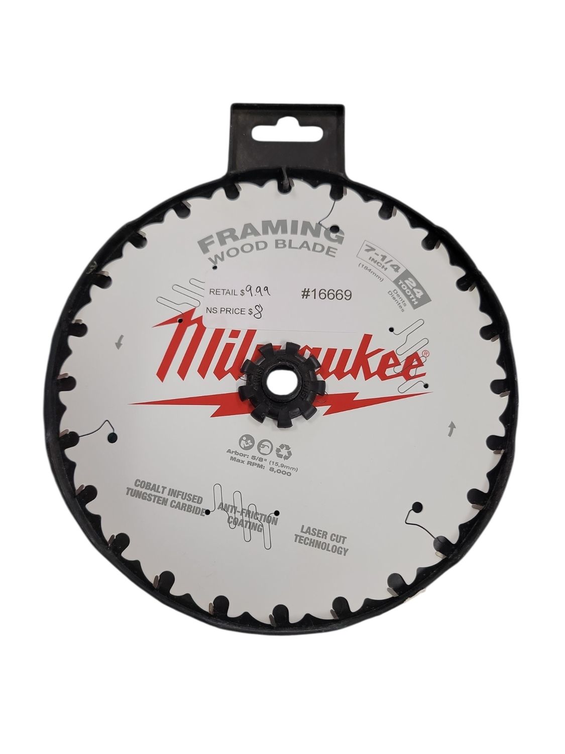 Milwaukee 7-1/4 in. x 24-Tooth Framing Circular Saw Blade 48-40-0722