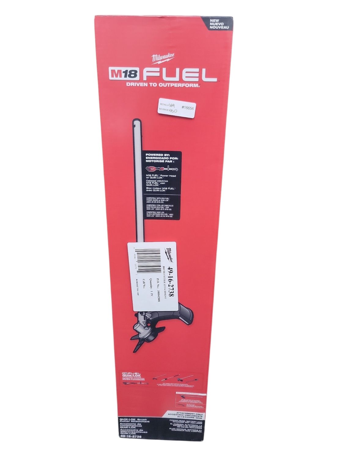 Milwaukee M18 FUEL QUIK-LOK Brush Cutter Attachment 49-16-2738