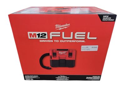 Milwaukee M12 FUEL 12-Volt Lithium-Ion Cordless 1.6 Gal. Wet/Dry Vacuum (Vacuum-Only) 0960-20