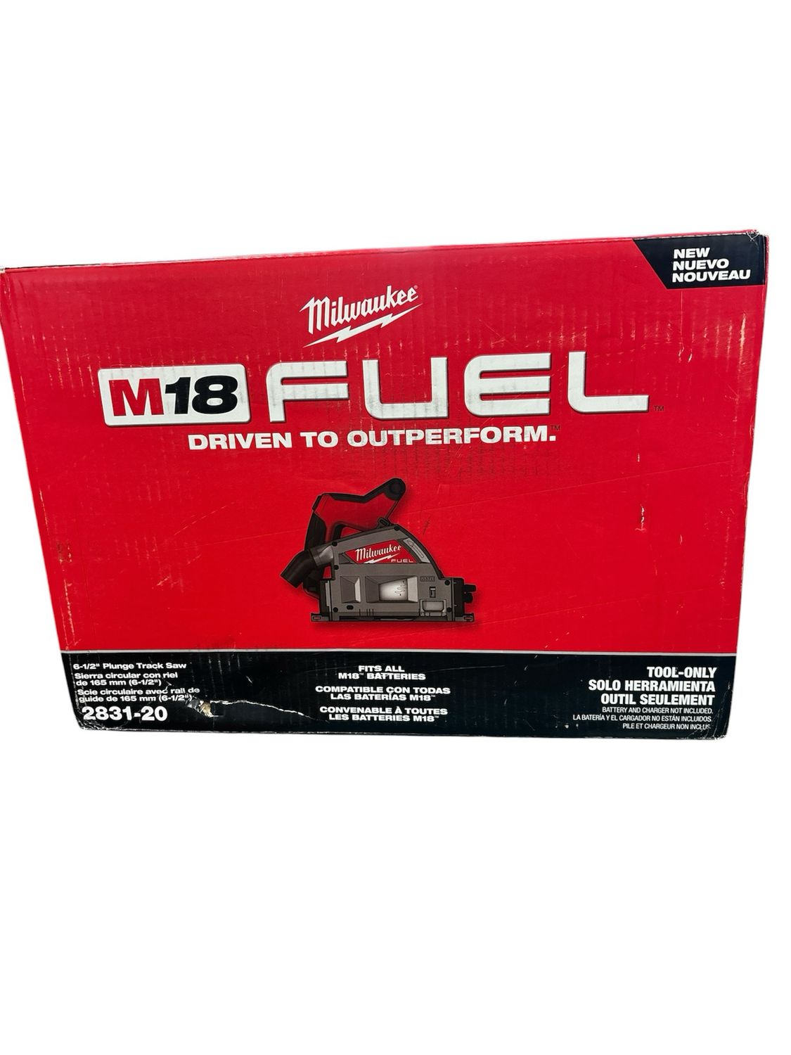 Milwaukee M18 FUEL 18V Lithium-Ion Cordless Brushless 6-1/2 in. Plunge Cut Track Saw (Tool-Only) 2831-20  .