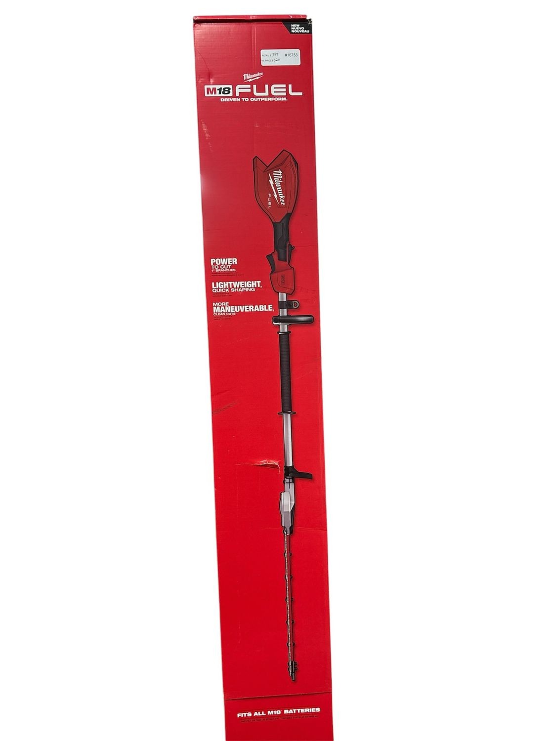 Milwaukee M18 FUEL 18V 20 in. Brushless Cordless Battery Powered Short Pole Hedge Trimmer (Tool-Only) 3043-20