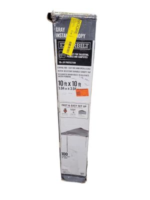 Everbilt 10 ft. x 10 ft. Grey Instant Canopy Pop Up Tent NS CLIA 100-G .