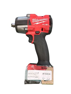 Milwaukee M18 FUEL Gen-2 18V Lithium-Ion Brushless Cordless Mid Torque 1/2 in. Impact Wrench w/Friction Ring (Tool-Only) 2962-20   .