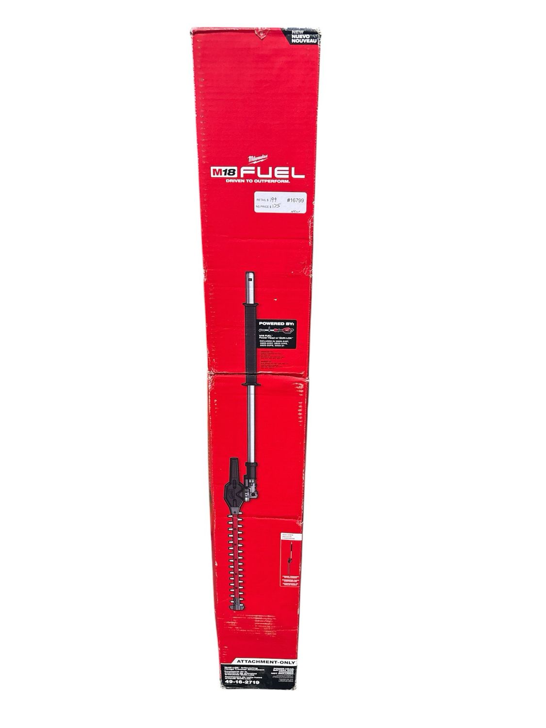 Milwaukee M18 FUEL Hedge Trimmer Attachment for Milwaukee QUIK-LOK Attachment System 49-16-2719
