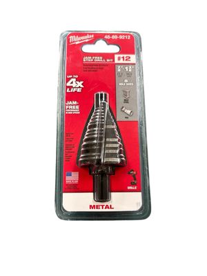 Milwaukee 7/8 in. - 1-3/8 in. #12 Black Oxide Step Drill Bit (5-Steps) 48-89-9212