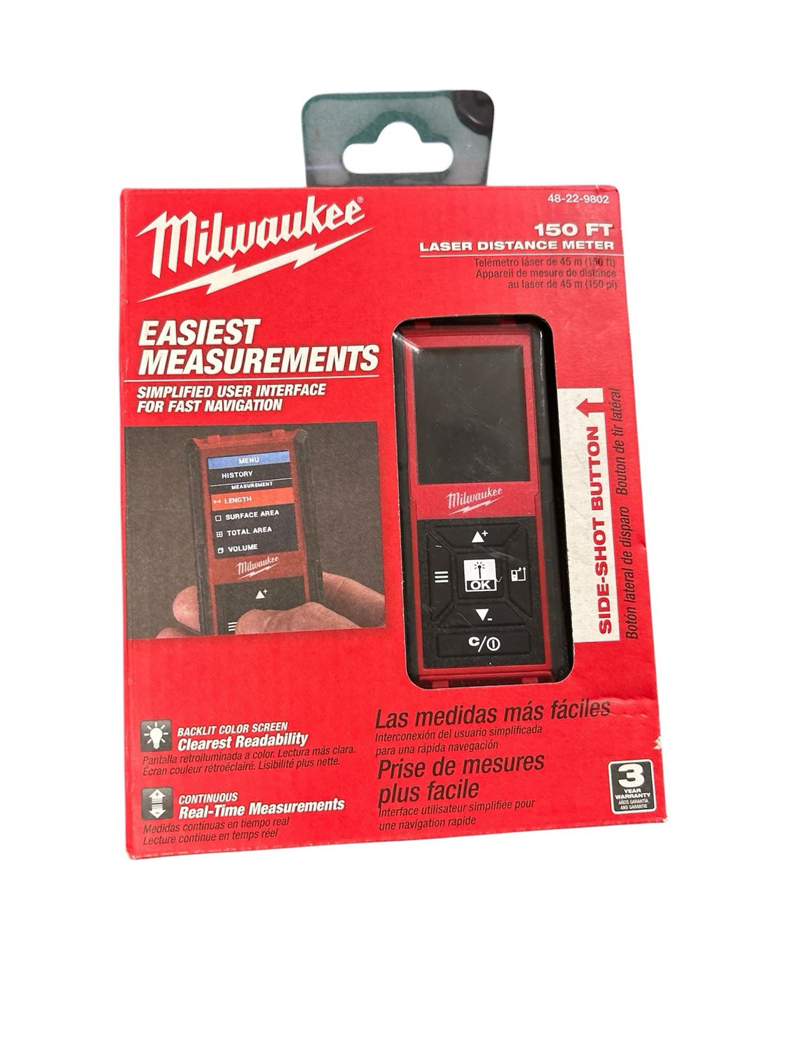 Milwaukee 150 ft. Laser Distance Meter 48-22-9802