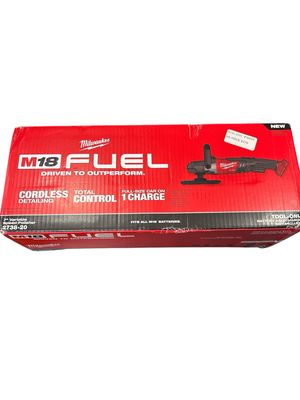 Milwaukee M18 FUEL 18V Lithium-Ion Brushless Cordless 7 in. Variable Speed Polisher (Tool-Only) 2738-20 .