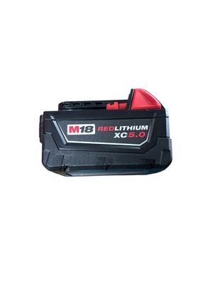 Milwaukee M18 18-Volt 5.0 Ah Lithium-Ion XC Extended Capacity Battery Pack 48-11-1850      .