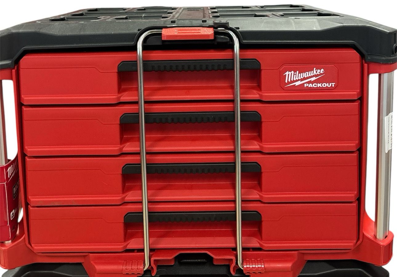 Milwaukee PACKOUT 22 in. Modular 4-Drawer Tool Box with Metal Reinforced Corners and 50 lbs. Capacity 48-22-8444     .