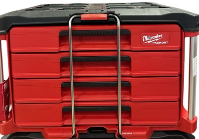 Milwaukee PACKOUT 22 in. Modular 4-Drawer Tool Box with Metal Reinforced Corners and 50 lbs. Capacity 48-22-8444     .