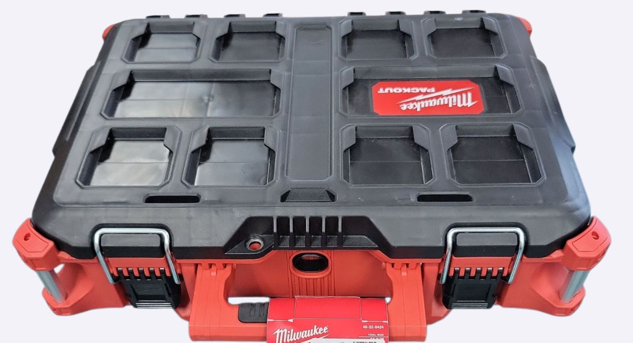 Milwaukee PACKOUT 22 in. Medium Red Tool Box with 75 lbs. Weight Capacity 48-22-8424   .