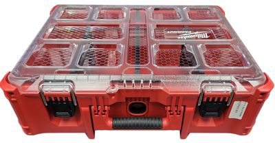 Milwaukee PACKOUT 20 in. Deep Small Parts Organizer with 6 Compartments and Quick Adjust Dividers 48-22-8432   .