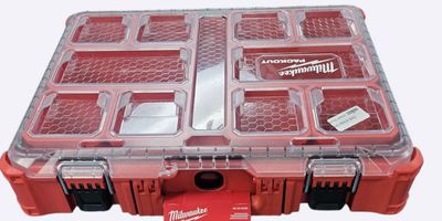 Milwaukee PACKOUT 11-Compartment Impact Resistant Portable Small Parts Organizer 48-22-8430    .