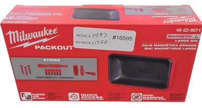 Milwaukee PACKOUT Large Magnetic Bin Tool Holder 48-22-8071 .