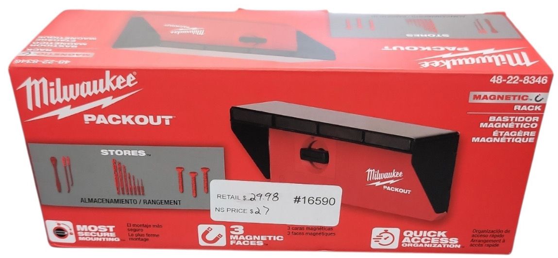 Milwaukee PACKOUT Magnetic Rack Tool Holder 48-22-8346 .