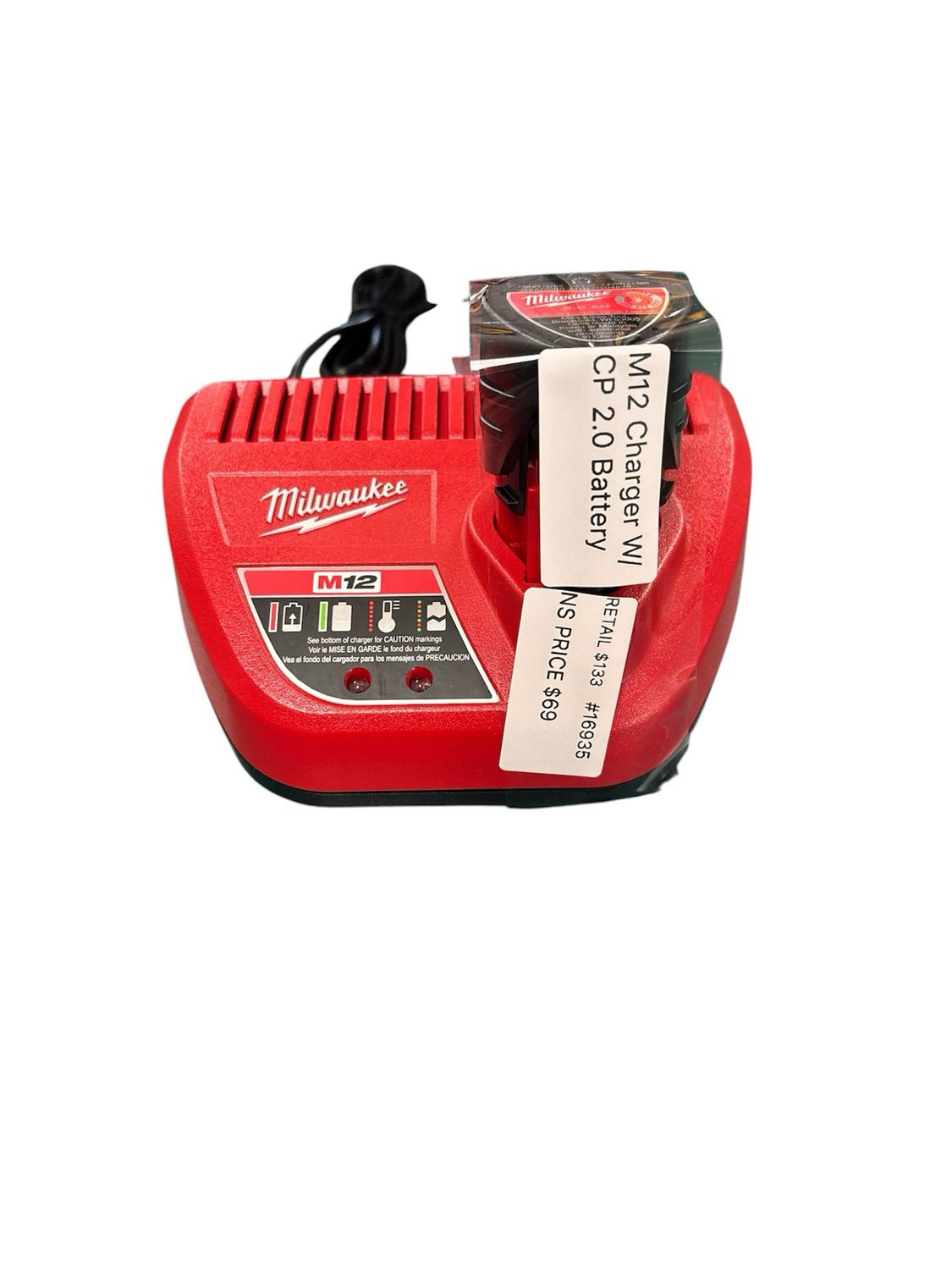 M12 Charger W/ CP 2.0 Battery 48-59-2401 48-11-2402