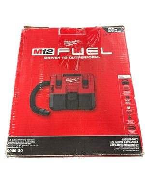 Milwaukee M12 FUEL 12-Volt Lithium-Ion Cordless 1.6 Gal. Wet/Dry Vacuum (Vacuum-Only) 0960-20 .