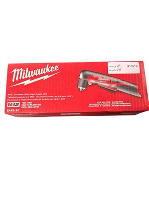 Milwaukee M12 12V Lithium-Ion Cordless 3/8 in. Right Angle Drill (Tool-Only) 2415-20
