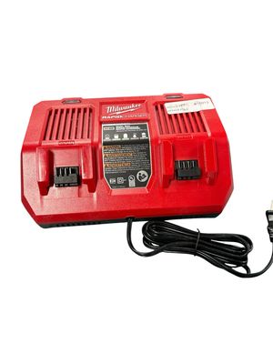 Milwaukee M18 18-Volt Lithium-Ion Dual Bay Rapid Battery Charger 48-59-1802 .
