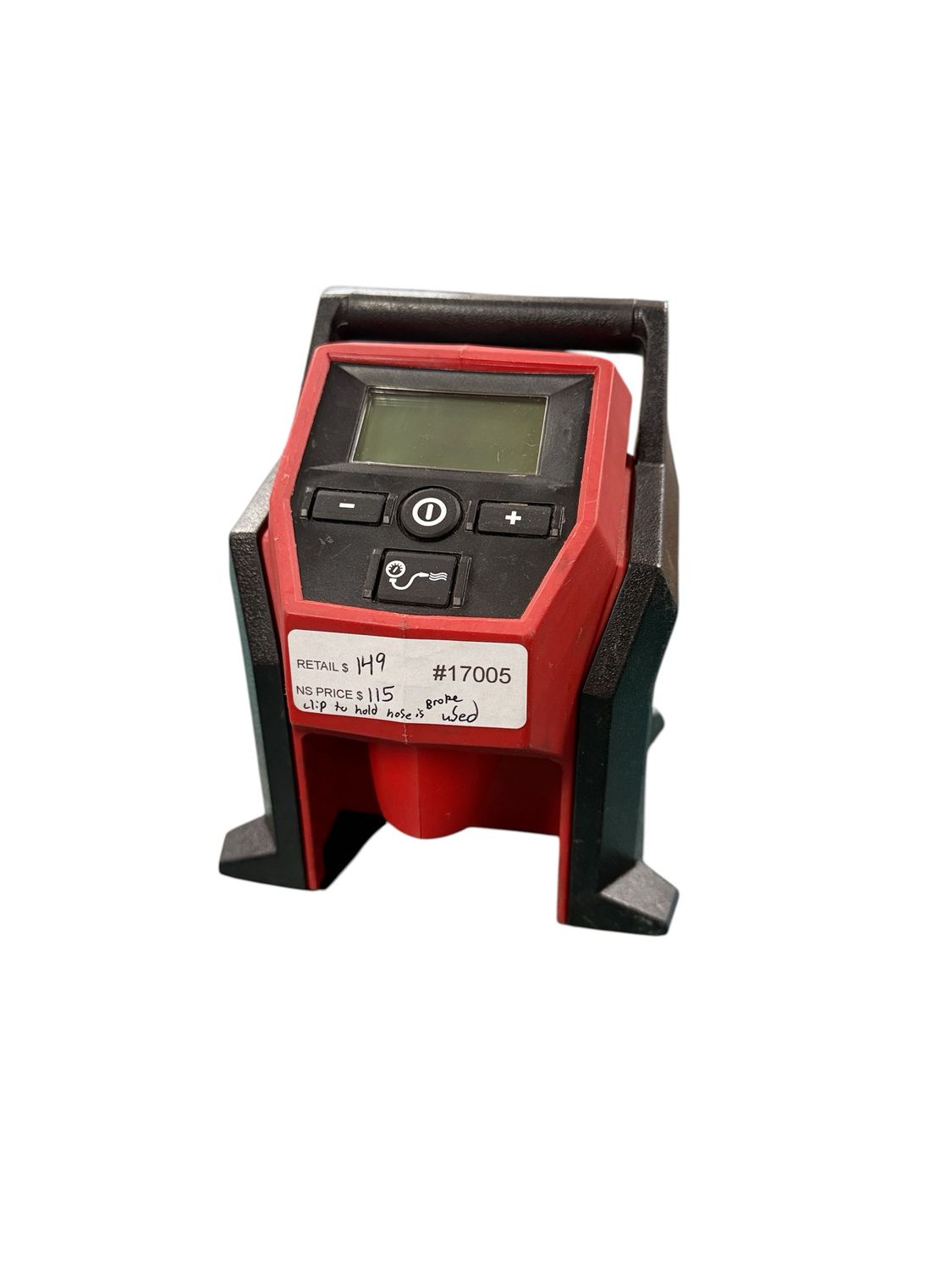 Milwaukee M12 12-Volt Lithium-Ion Cordless Electric Portable Inflator (Tool-Only) 2475-20 USED