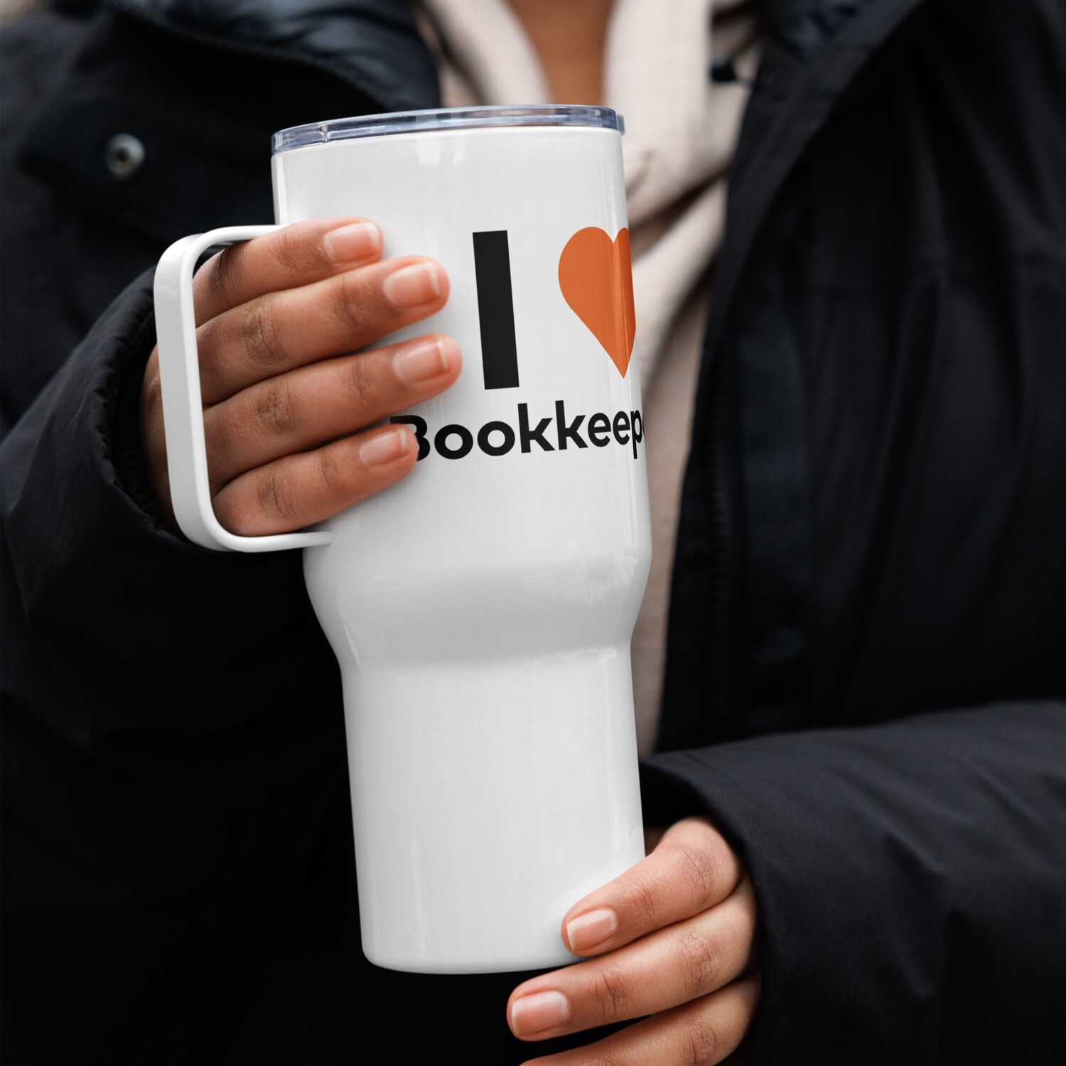 I Love Bookkeepers Travel Mug