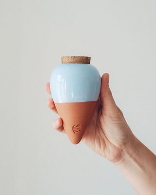 Olla Terracotta Celestine Blue