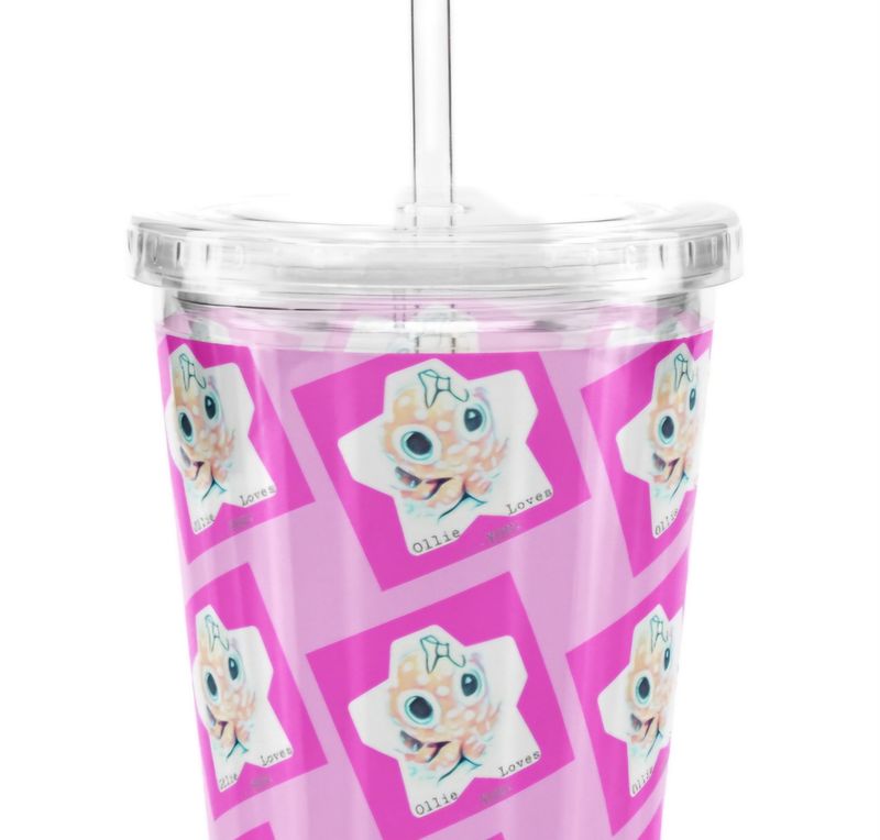 Ollie Loves You Tumbler in Pink!