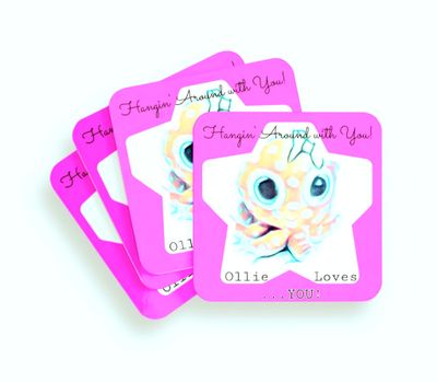 Hangin&#39; Around with You! Pink Drink Coasters