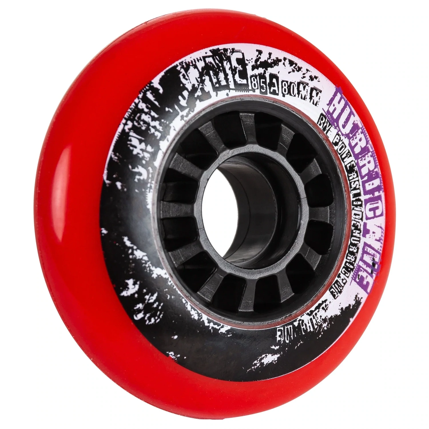 PowerSlide Huricane 80mm/4 vnt. Red