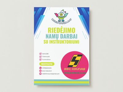 Riedėjimo namų darbai su instruktoriumi