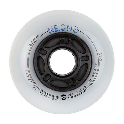 Powerslide Neons 80mm/85a/green LED/4vnt.