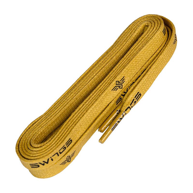 SWINGS vaškuoti raišteliai/160cm/gold 