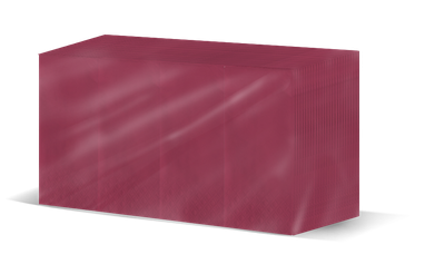 Napkin 33*33 folding 1/8  burgundy, 100% cellulose