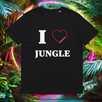 I Love Jungle - Unisex organic cotton t-shirt - Black
