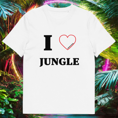 I Love Jungle - Unisex organic cotton t-shirt - White