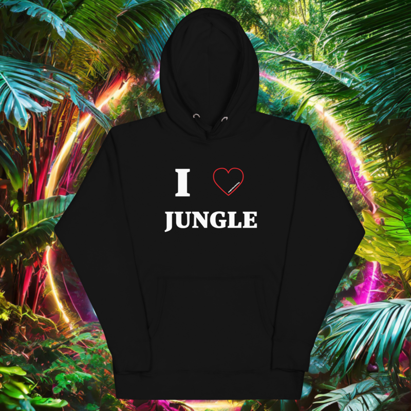 I Love Jungle - Unisex Hoodie - Black