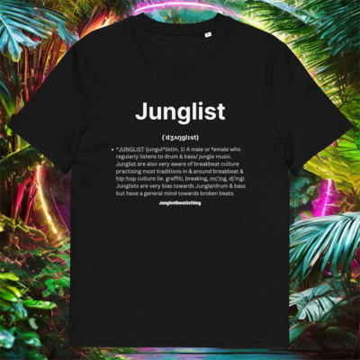 Junglist Definition - Unisex organic cotton t-shirt - Black
